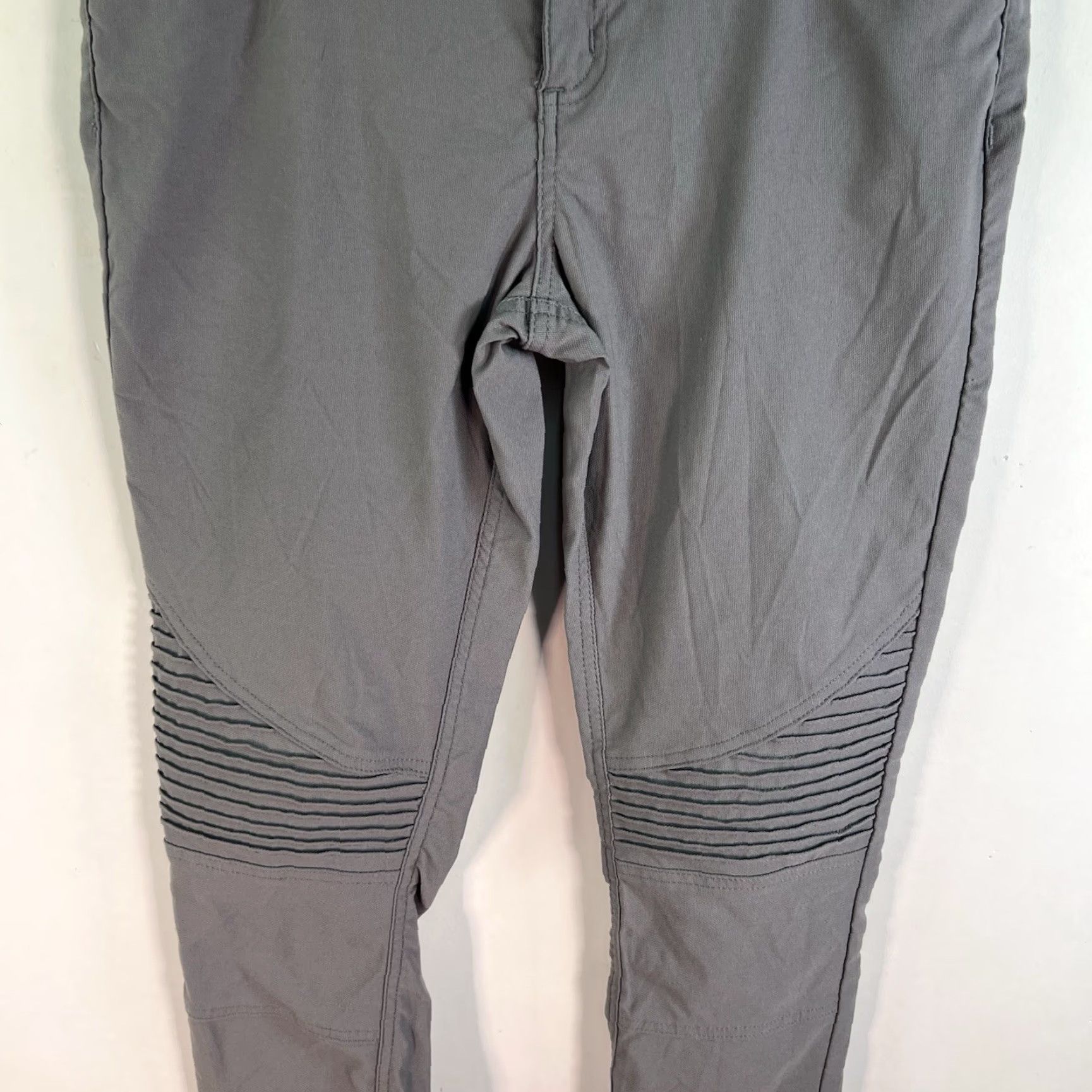 Prana VINTAGE PrANA Brenna Skinny Chino Pants Women Size 10 Gray Twist Fabric Stretch Drop Waist Size 32" / US 10 / IT 46 - 3 Thumbnail