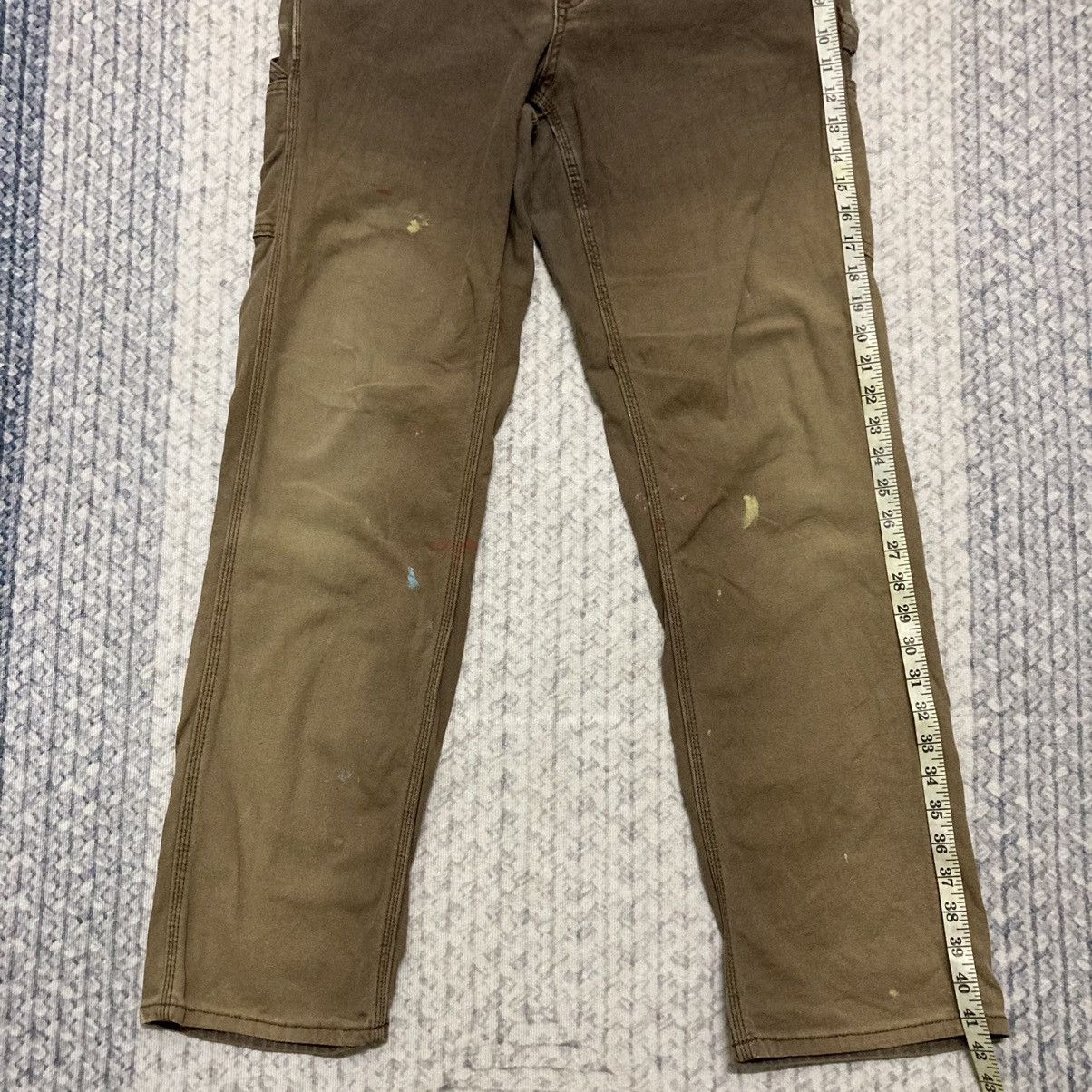 Carhartt × Carhartt Wip × Vintage Sunfaded Carhartt Brown Carpenter Pants with Some Paint Size US 32 / EU 48 - 16 Thumbnail