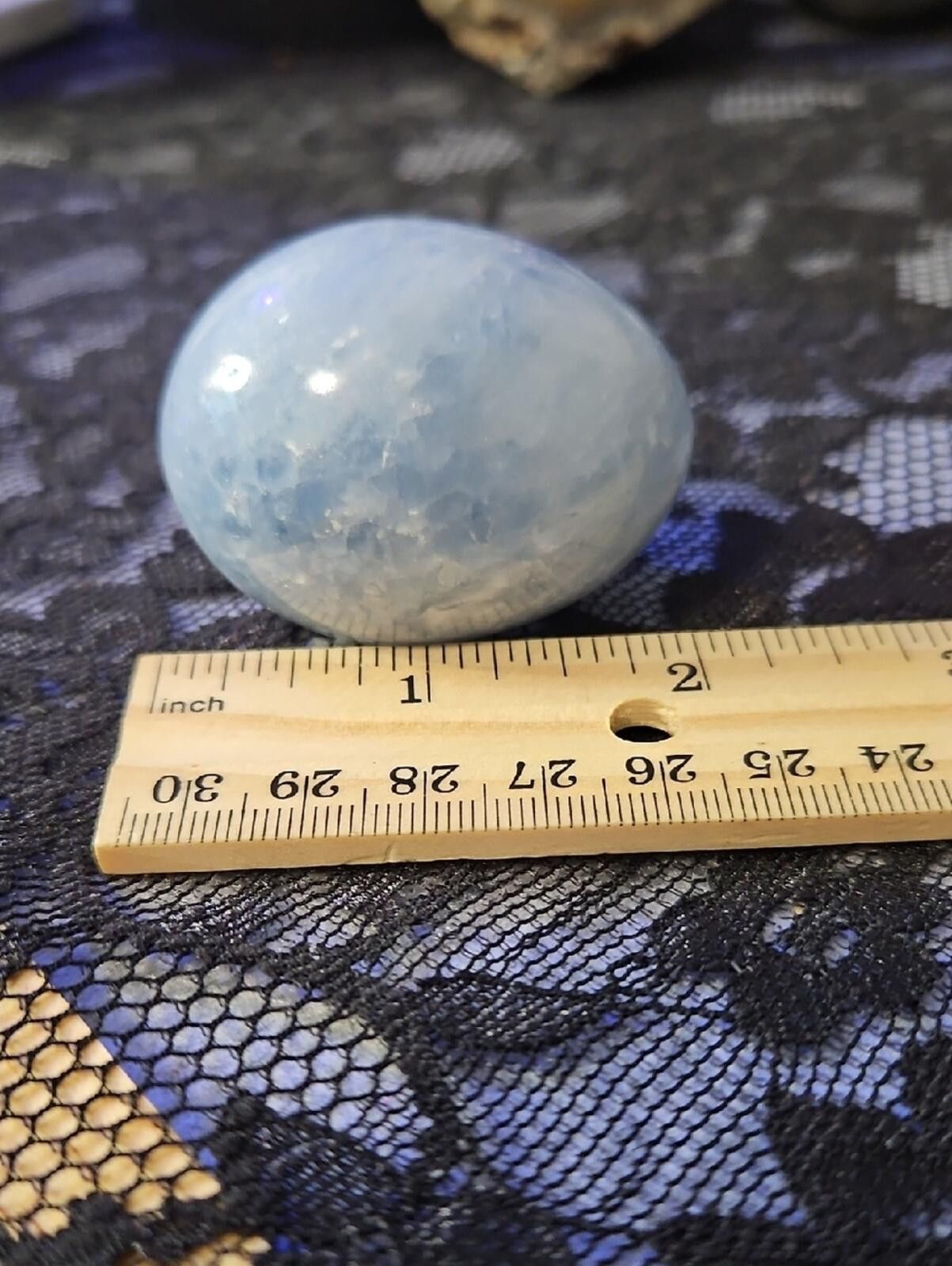 Other Light Blue Celestite Polished Stone Egg Size ONE SIZE - 1 Thumbnail