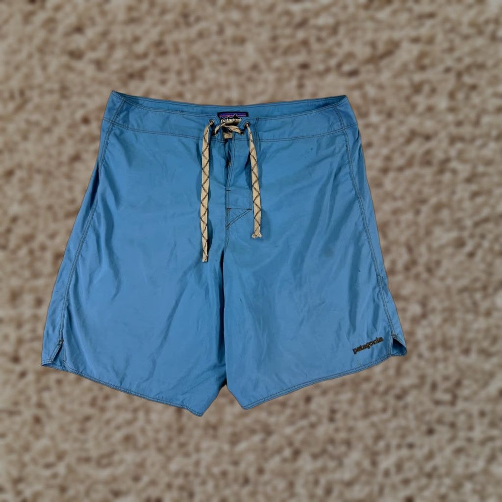 Patagonia Patagonia Board Shorts Mens 31 Blue 18'' Swim Trunks Nylon 100% Beach Pockets Read Size US 31 - 1 Thumbnail