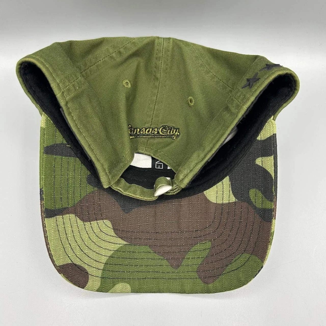 New Era Kansas City Royals Hat Men Green Camo MLB Strap Back Cap Size ONE SIZE - 6 Thumbnail
