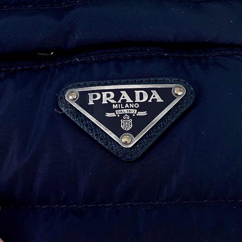 Prada Prada Dark blue triangle zipper down coat Size US S / EU 44-46 / 1 - 5 Thumbnail
