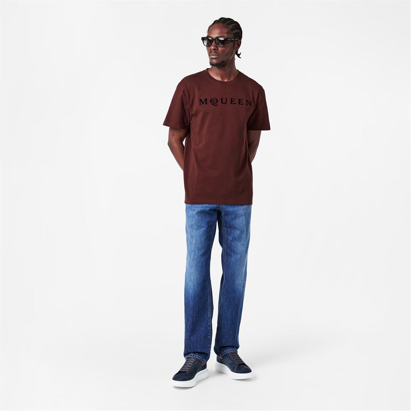 Alexander McQueen o1g2r1mq0326 Alex Flock T-Shirt in Burgundy Size US S / EU 44-46 / 1 - 6 Thumbnail