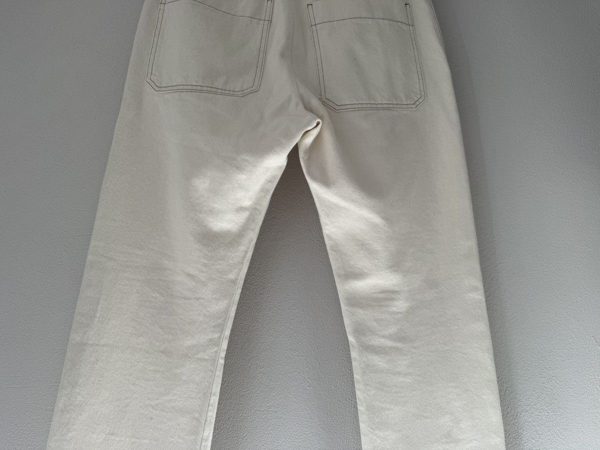 Bottega Veneta Cream Straight-Leg Denim with Clean Turn-Up Hem Size US 30 / EU 46 - 12 Thumbnail