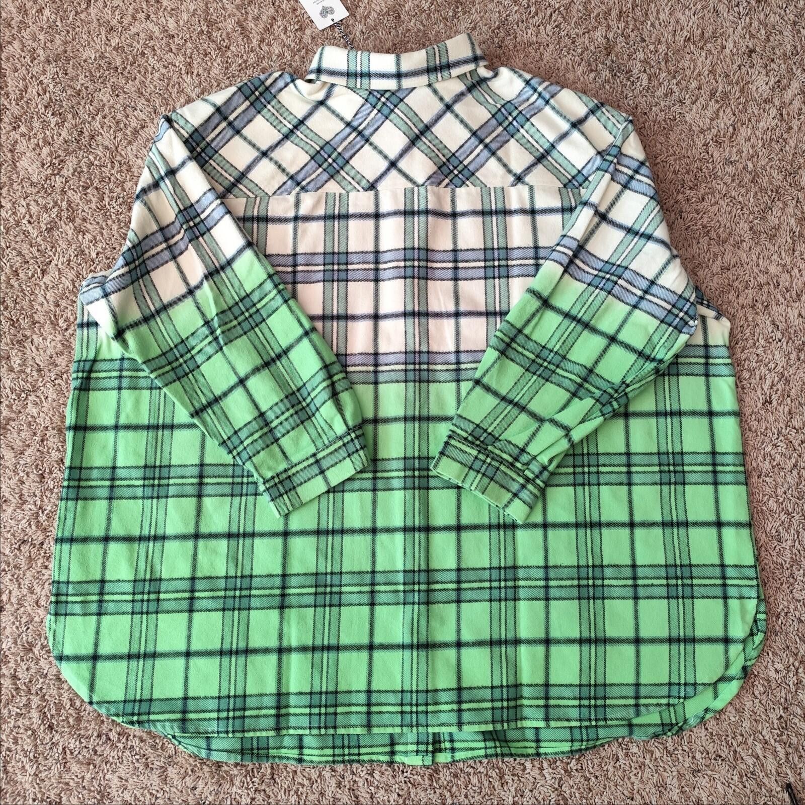 Other Studio Untold Women's Oversized Flannel Button Size 28/30 Size 4XL / US 24-26 - 4 Thumbnail