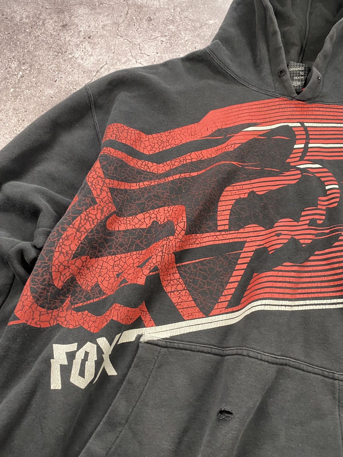 Affliction × JNCO × Vintage Crazy Vintage Y2K FOX Hoodie JNCO Affliction Cyber Brunge Size US XL / EU 56 / 4 - 6 Thumbnail