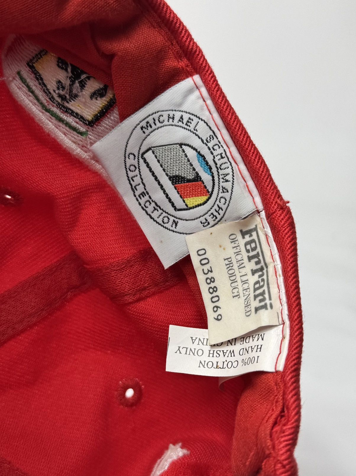 Ferrari Ferrari #3 Michael Schumacher Vintage Racing Cap Hat Size ONE SIZE - 6 Thumbnail