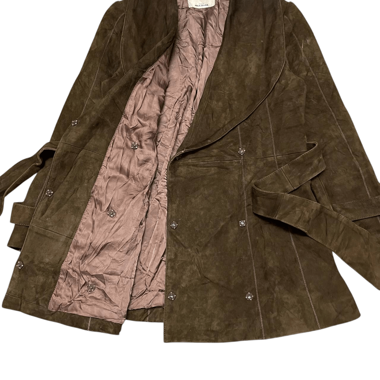 Max Mara Max Mara Leather Coat Jacket Size XS / US 0-2 / IT 36-38 - 7 Thumbnail