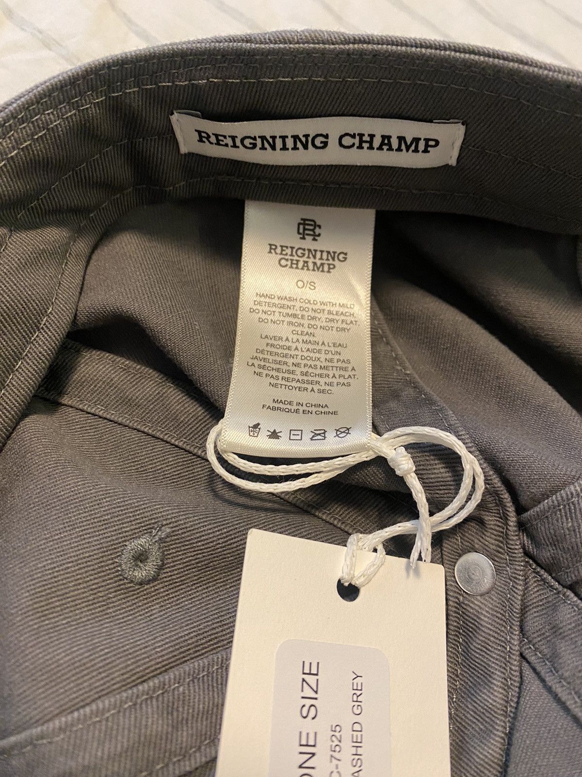 Reigning Champ Reigning Champ Cotton Chino Hat Gray NWT Size ONE SIZE - 11 Thumbnail