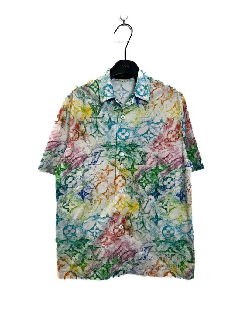 Louis Vuitton Louis Vuitton Crayon Doodle Short Sleeve Shirt Size US S / EU 44-46 / 1 - 1 Thumbnail