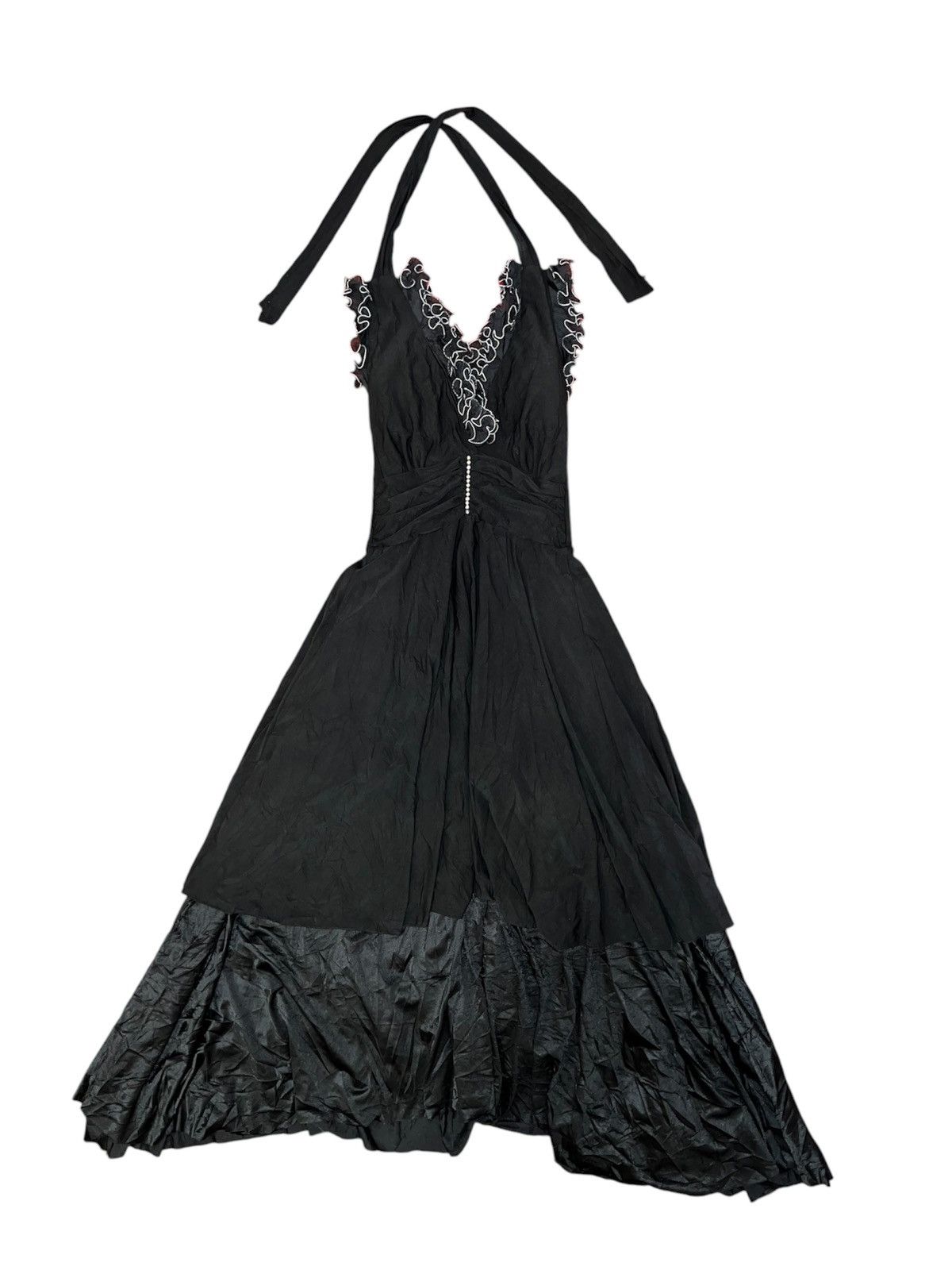 Japanese Brand Halter neck vampire long dress ❤️‍🔥🧛🏻‍♀️ Size S / US 4 / IT 40 - 3 Thumbnail