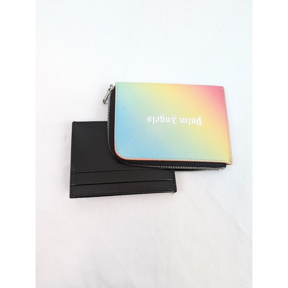 Palm Angels o1rshd1 Q: 3 / Size: OS / Rainbow Logo Zipped Card Holder Size ONE SIZE - 15 Thumbnail