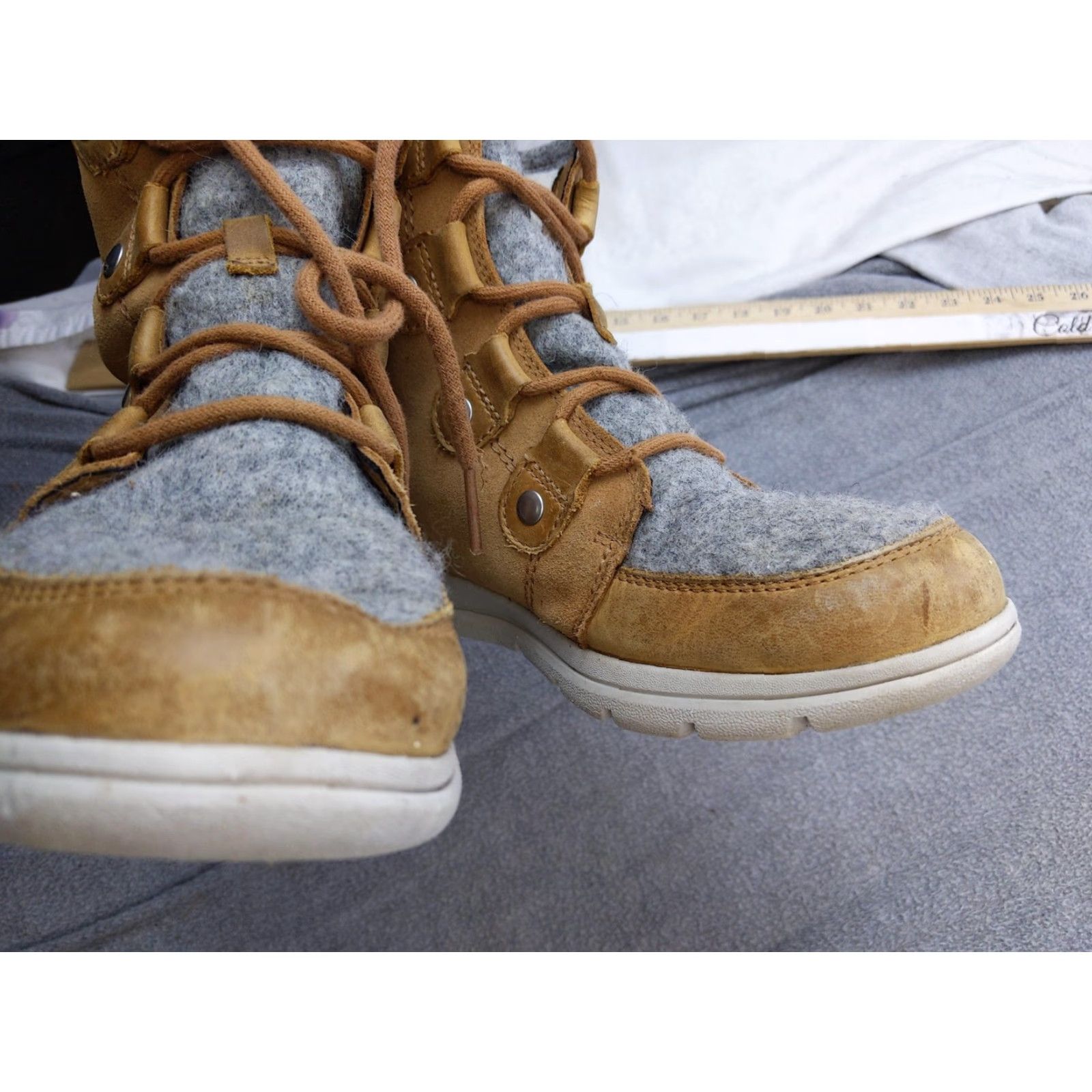 SOREL Sorel Snow Boot Womens 8.5 Brown Suede Ankle Lined Flat Winter NL3423-224 Size M / US 6-8 / IT 42-44 - 4 Thumbnail