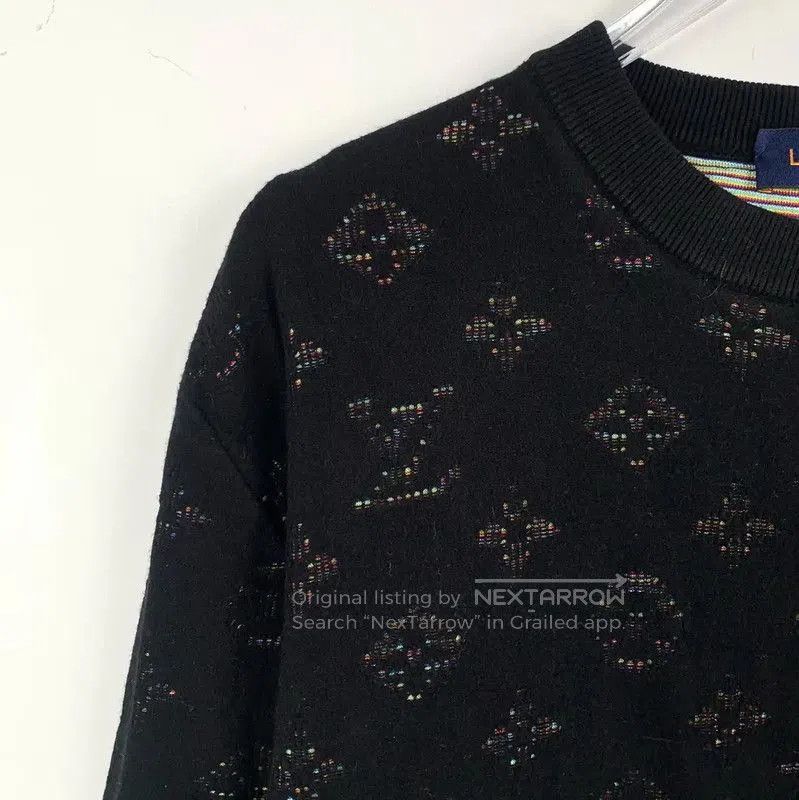 Louis Vuitton Louis Vuitton Black Men's Sweater Size M . Size US M / EU 48-50 / 2 - 3 Thumbnail