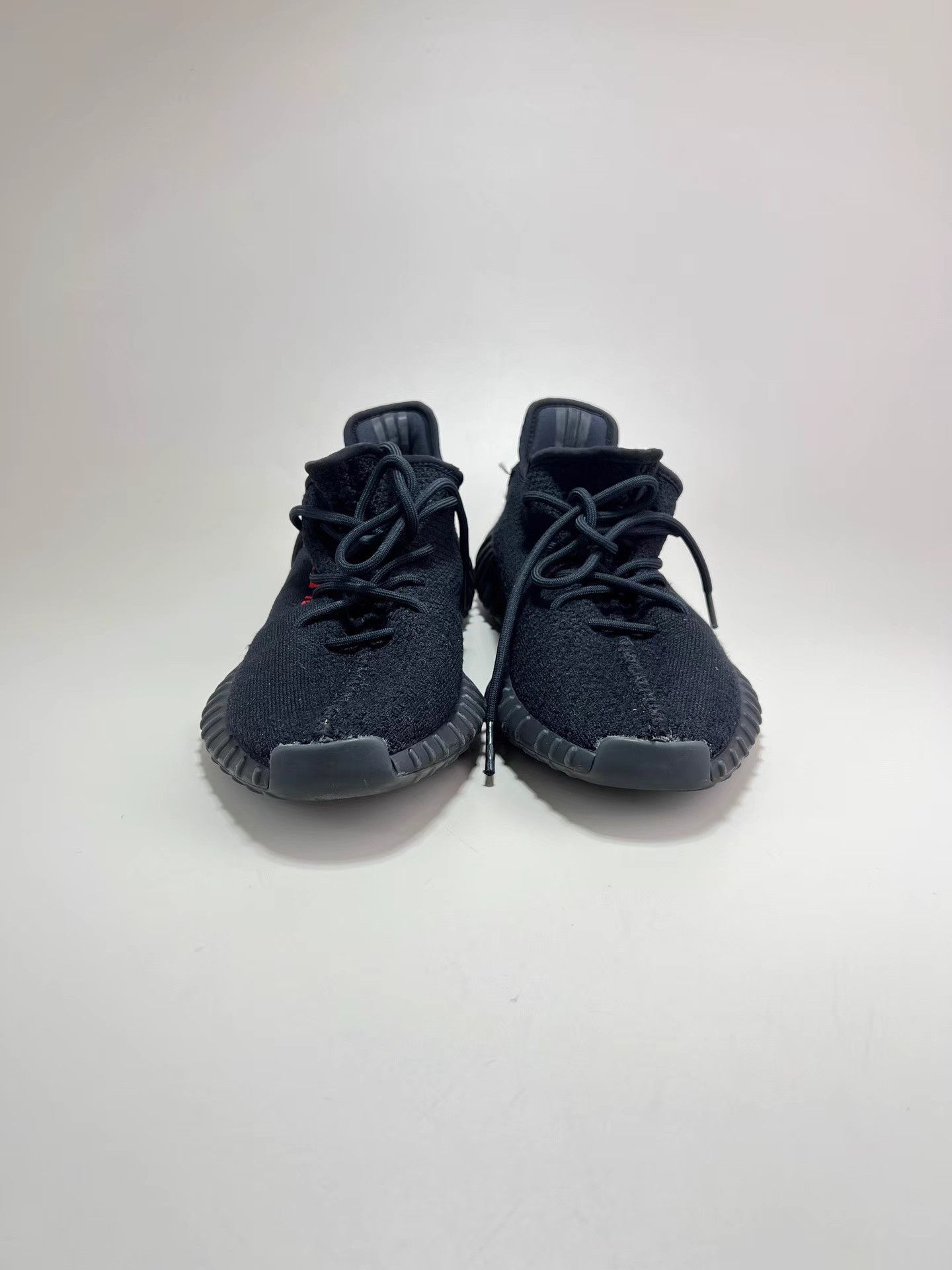 Yeezy YEEZY 350 V2 Black Red Sneakers Size US 11.5 / EU 44-45 - 2 Thumbnail