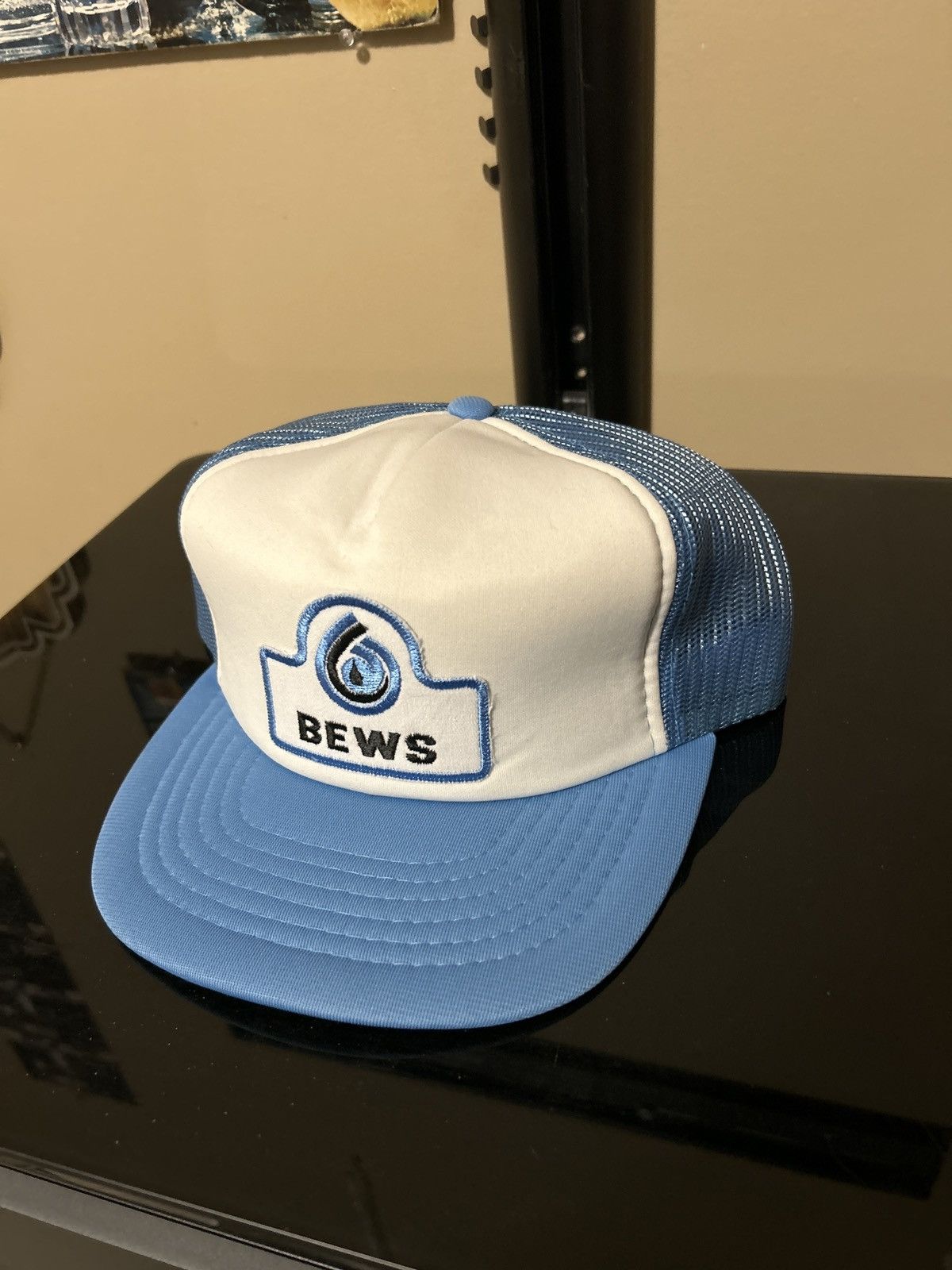 Vintage Vintage baby blue trucker hat Size ONE SIZE - 1 Thumbnail