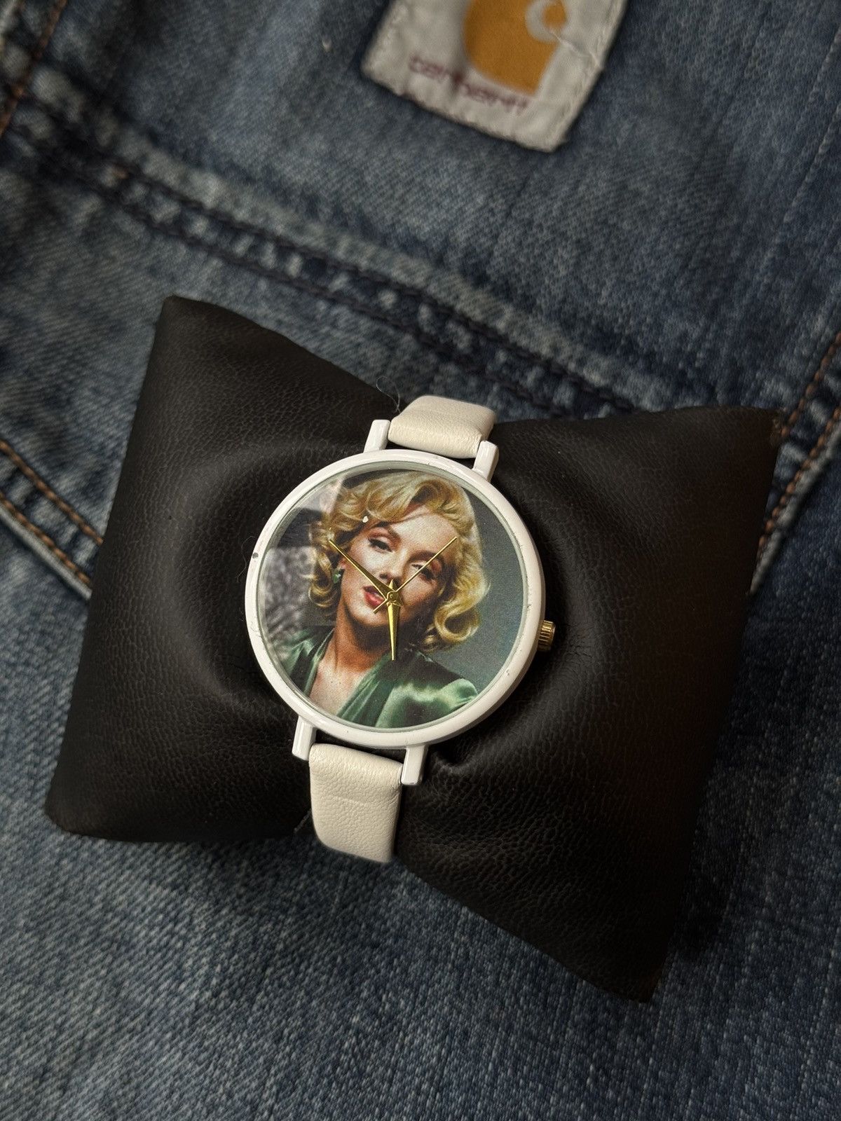 Vintage Marilyn Monroe Rare white unisex watch, WORK Size ONE SIZE - 1 Thumbnail