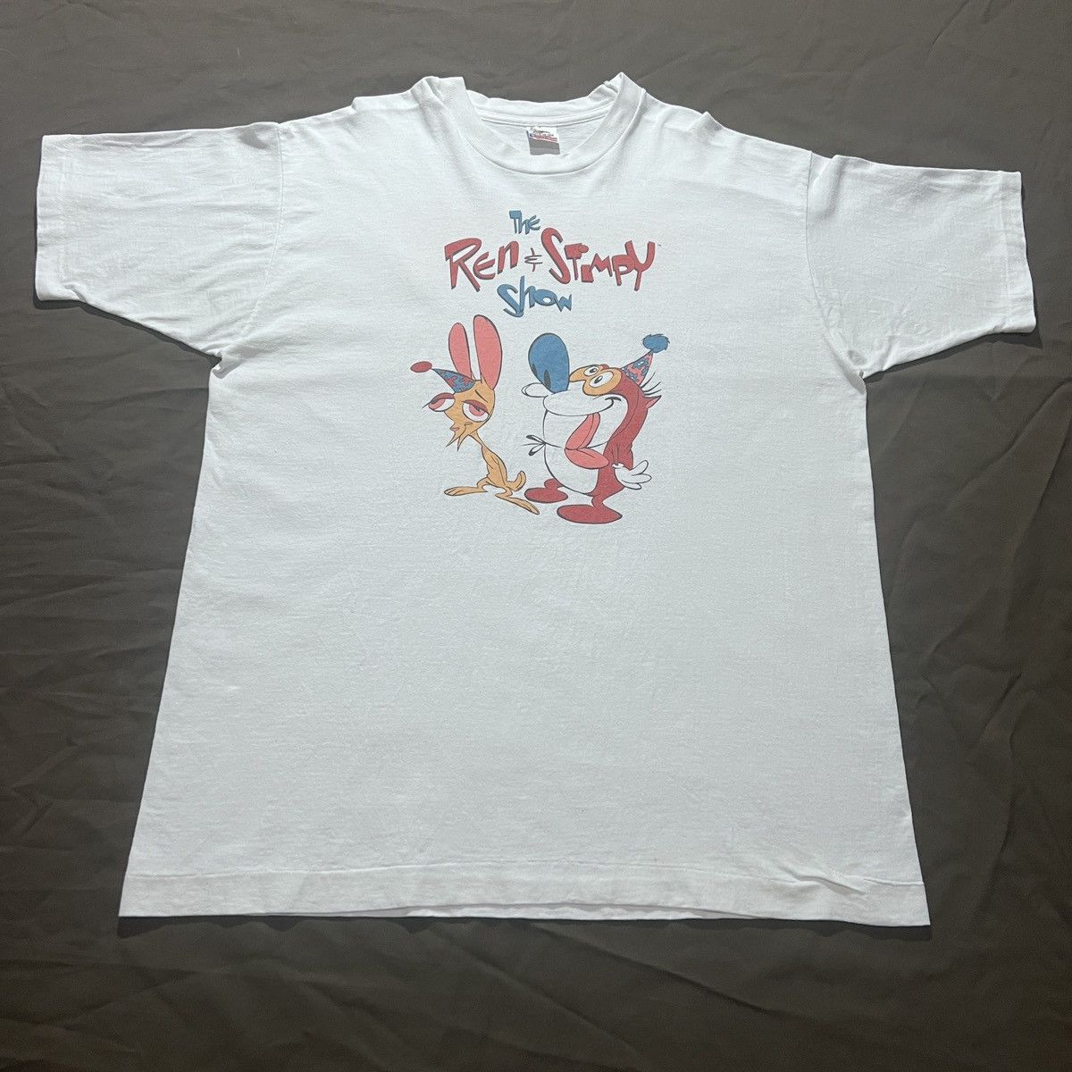 Cartoon Network Vintage 90s The Ren Stimpy Show Nickelodeon Promo Tee XL MTV Size US XL / EU 56 / 4 - 2 Thumbnail