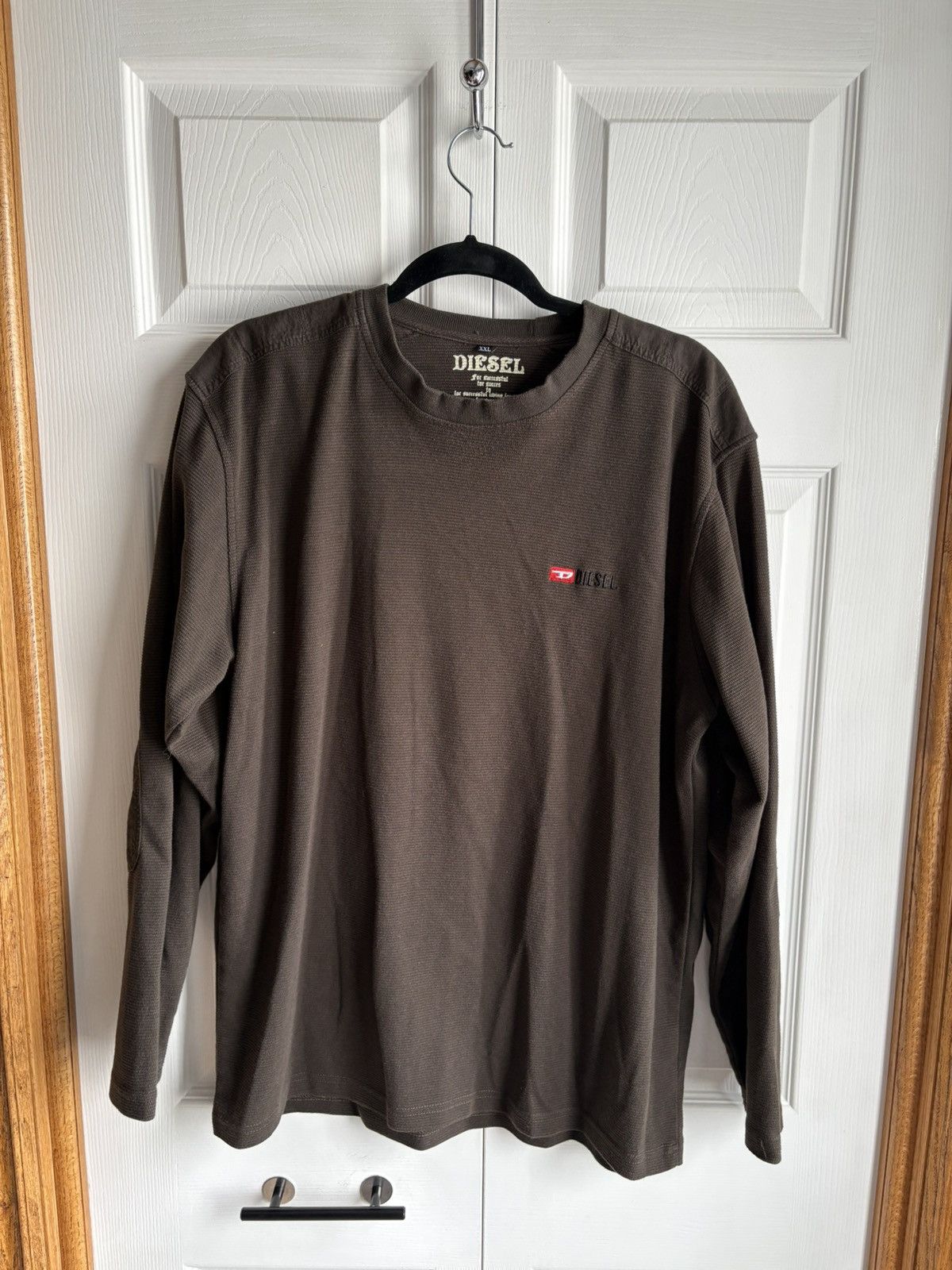 Diesel × Vintage Diesel Vintage Streetwear Hype 2XL Long Sleeve T-shirt Size US XXL / EU 58 / 5 - 1 Thumbnail