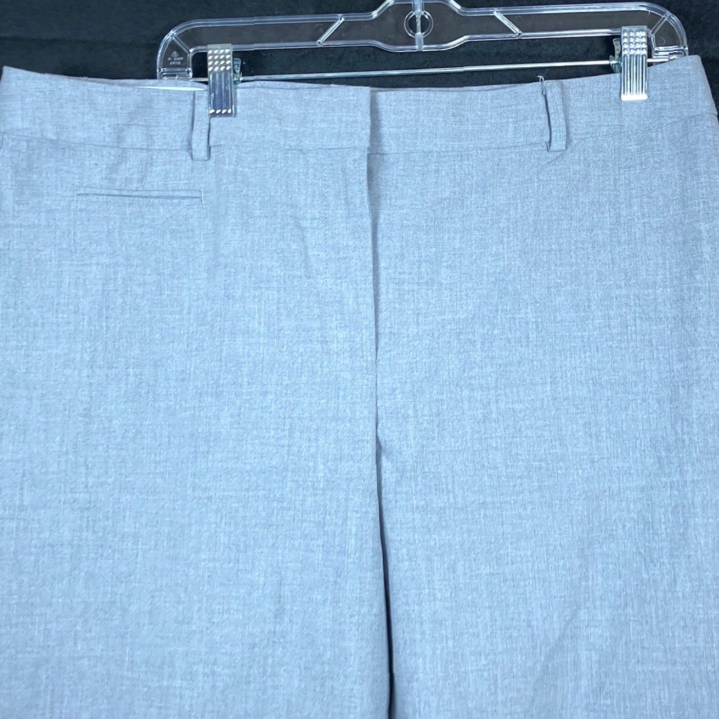 Talbots Talbots Womens Pants Gray High Rise Straight Leg Workwear Stretch 14 Size 36" / US 14 / IT 50 - 2 Thumbnail