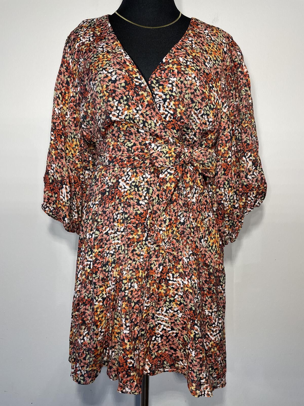 MINKPINK MINKPINK Gabae Wrap Mini Dress romance goth XL ditsy floral Size XL / US 12-14 / IT 48-50 - 5 Thumbnail