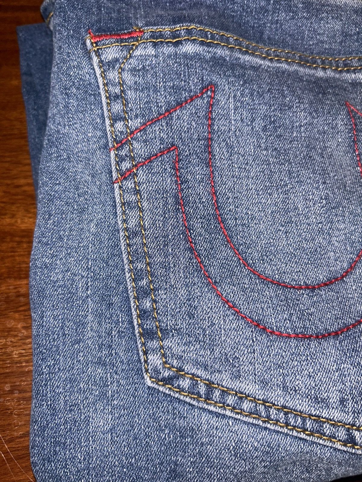 True Religion True Religion Ricky Straight Jeans Size US 32 / EU 48 - 3 Thumbnail