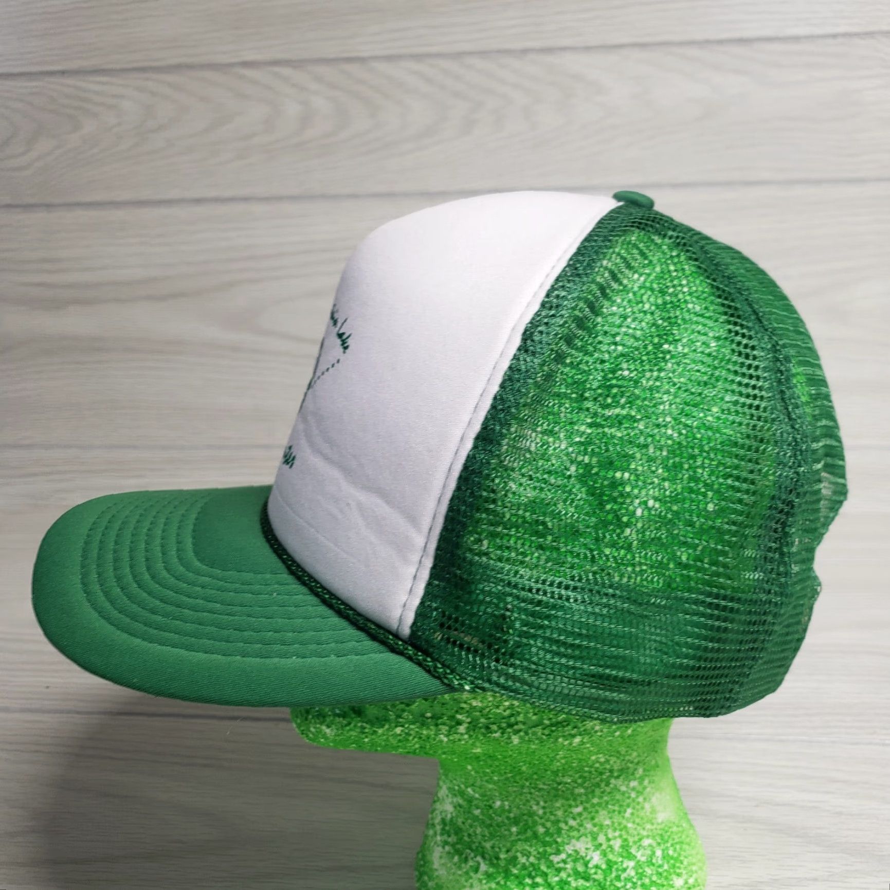Vintage VINTAGE Virginia Smith Mountain Lake 4H Unisex Adult Baseball Cap Hat Adjustable Green Lake Theme Size ONE SIZE - 5 Thumbnail