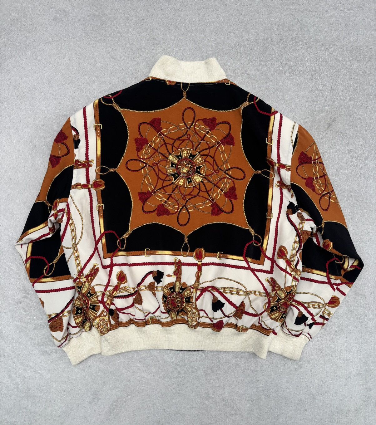 Iceberg 90s Iceberg Baroque Print Bomber Jacket Size US M / EU 48-50 / 2 - 2 Thumbnail
