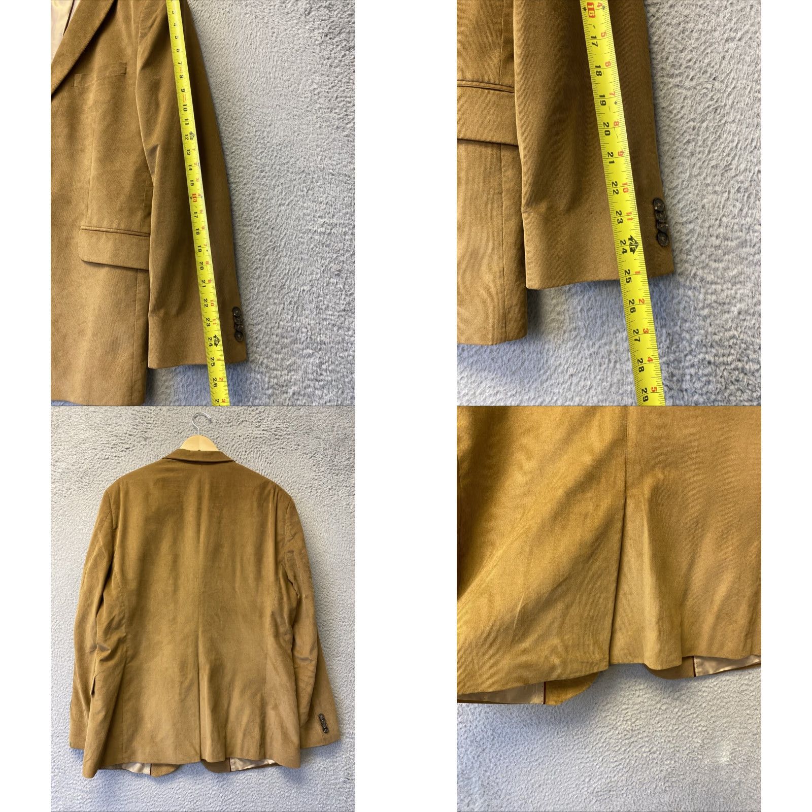 Banana Republic Banana Republic Tailored Fit Corduroy Sport Coat 44 R Brown Blazer Size 44R - 8 Thumbnail