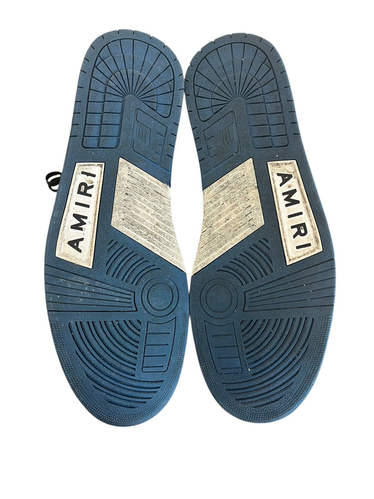 Amiri Amiri Skel Low White Navy Blue Size US 14 / EU 47 - 7 Thumbnail