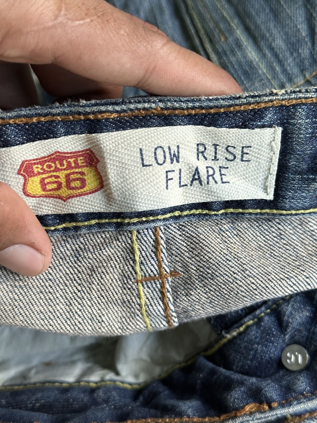 If Six Was Nine Flare 💥 90s Style Bootcut Flare Route 66 Denim💥 Size US 36 / EU 52 - 5 Thumbnail