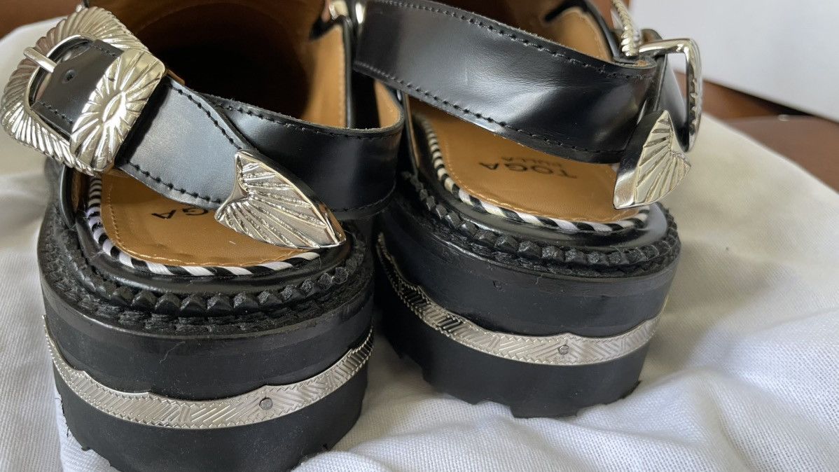 Toga Toga Pulla Round Toe Slingback Mule Loafers Size US 7 / IT 37 - 4 Thumbnail