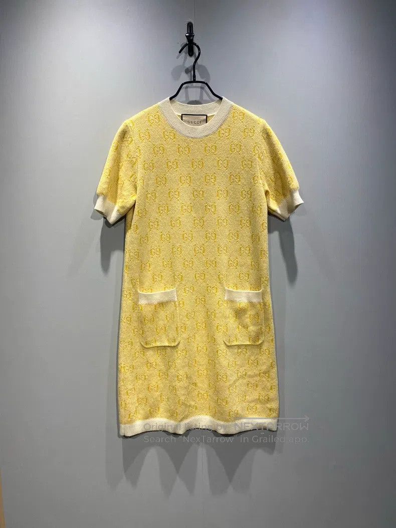 Gucci Gucci Ss24 full-print old-fashioned knitted dress Size S / US 4 / IT 40 - 1 Thumbnail