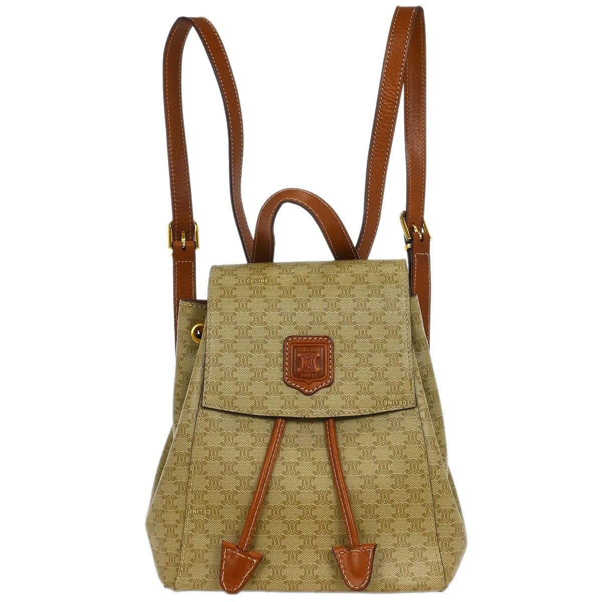 Celine Celine Vintage Macadam Backpack Canvas and Leather Size ONE SIZE - 1 Thumbnail