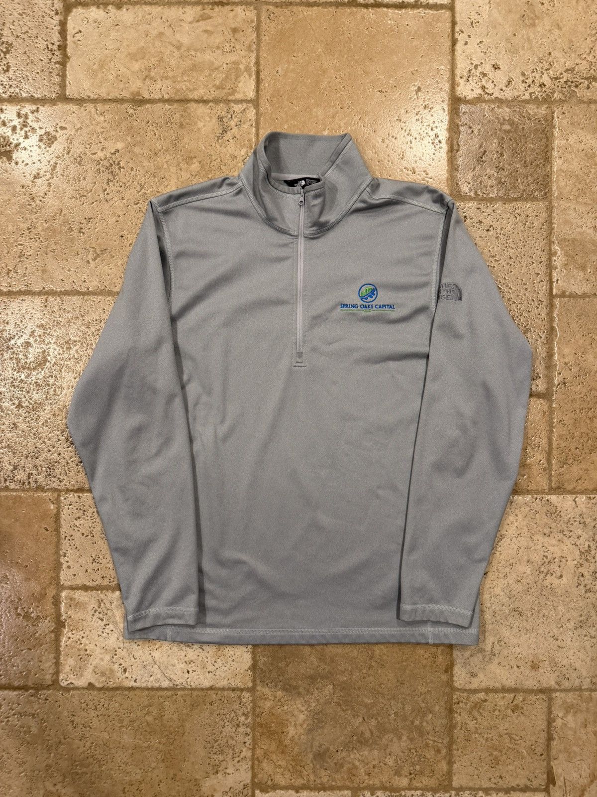 The North Face The North Face Quarter Zip Grey Light Sweatshirt Jacket Size US L / EU 52-54 / 3 - 1 Thumbnail
