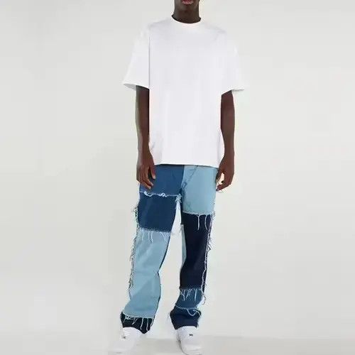 Japanese Brand × Jean Patchwork Blue Jeans Size US 32 / EU 48 - 4 Thumbnail