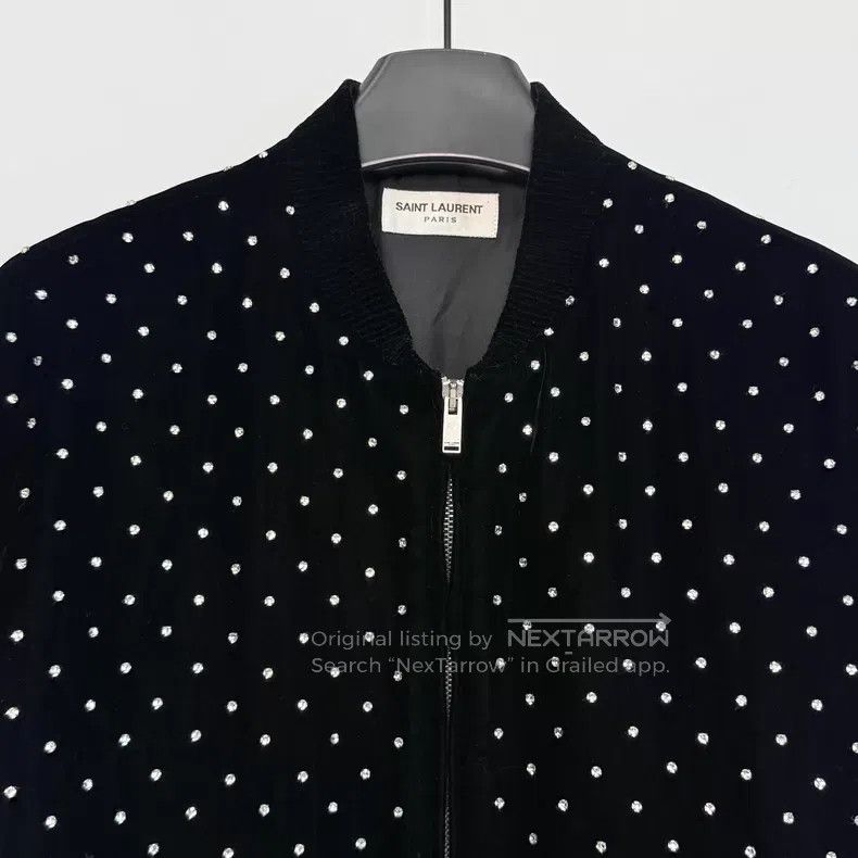 Saint Laurent Paris Saint Laurent Paris Velvet Crystal Jacket Size US S / EU 44-46 / 1 - 2 Thumbnail