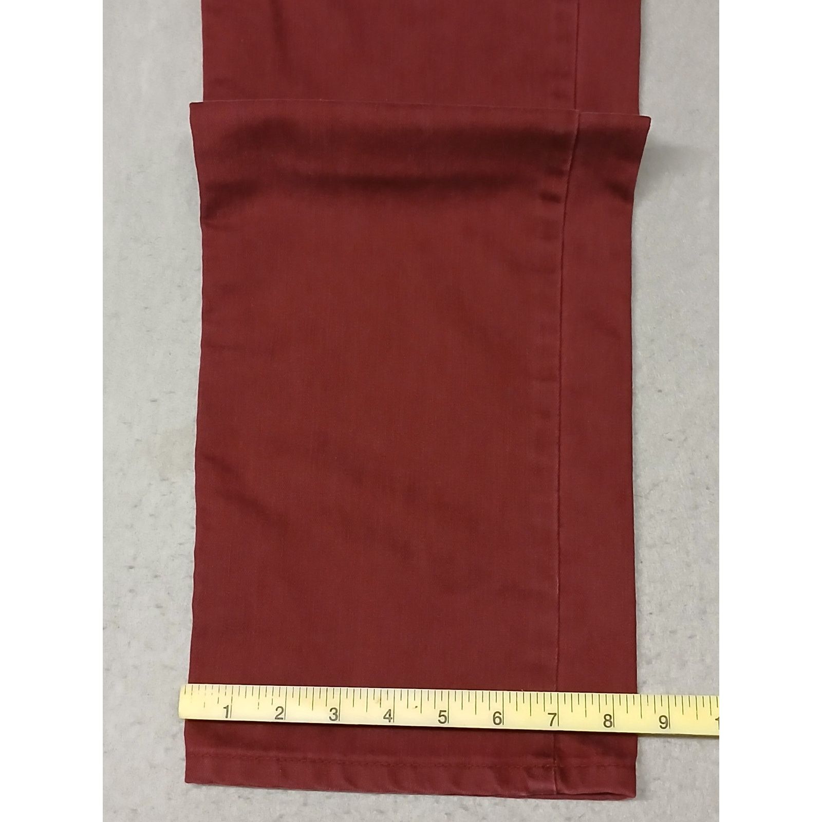 Lee Lee (10L) Vintage Burgundy High Rise Tapered Leg Denim Jeans Size 32" / US 10 / IT 46 - 2 Thumbnail