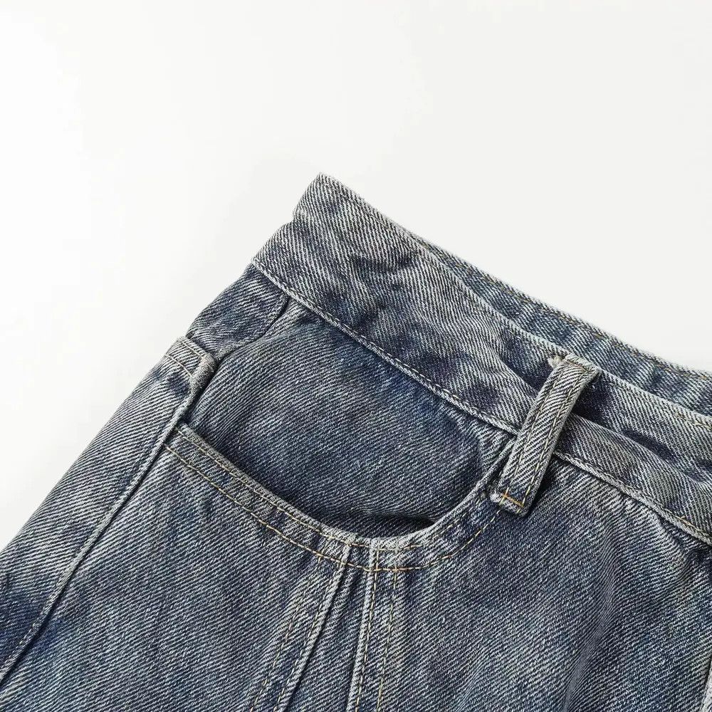 Japanese Brand × Jean Vintage loose casual ripped jeans Size US 33 - 2 Thumbnail