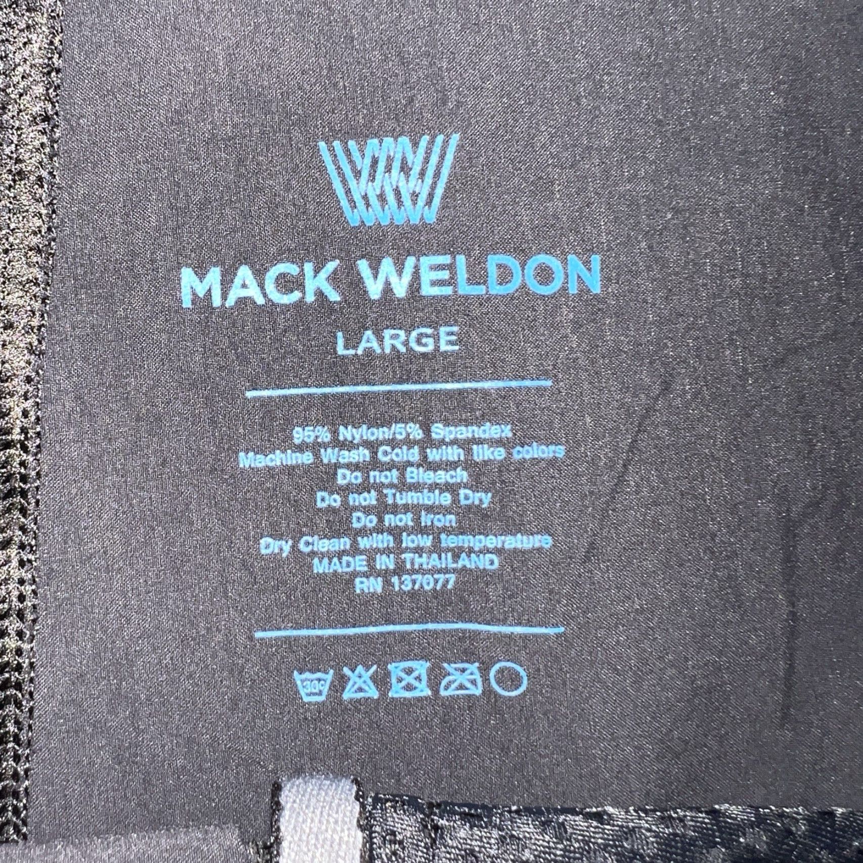 Vintage Mack Weldon Shorts Mens Large Gym Training Workout Black Nylon Baggy? (No, adjust) Size US 33 - 3 Thumbnail