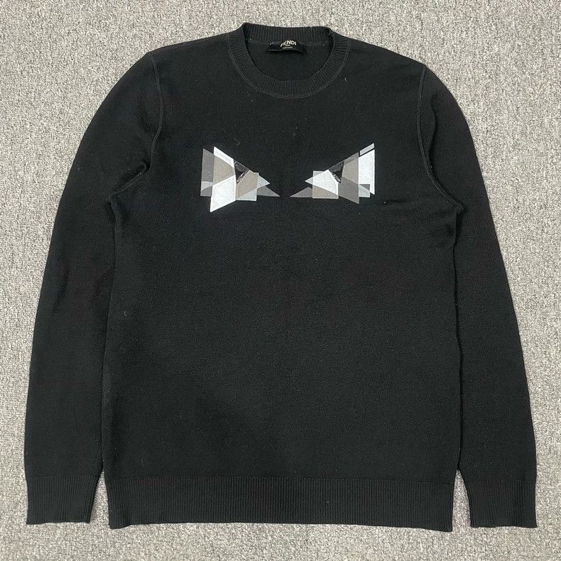 Fendi Fendi Black Devil Knit Sweater Size US XL / EU 56 / 4 - 1 Thumbnail
