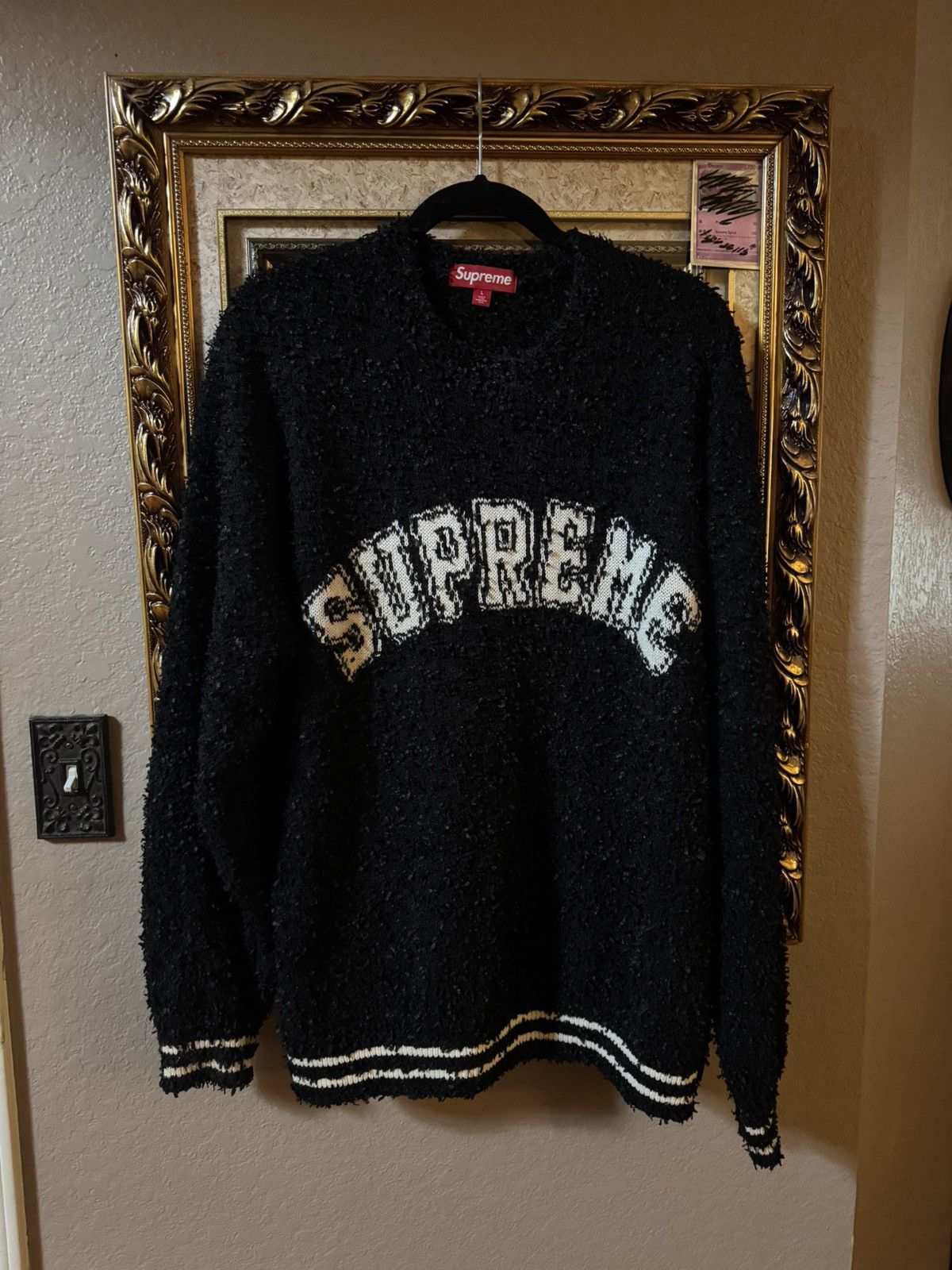 Supreme Supreme SS22 Abstract Textured Zip Polo (L) | Grailed