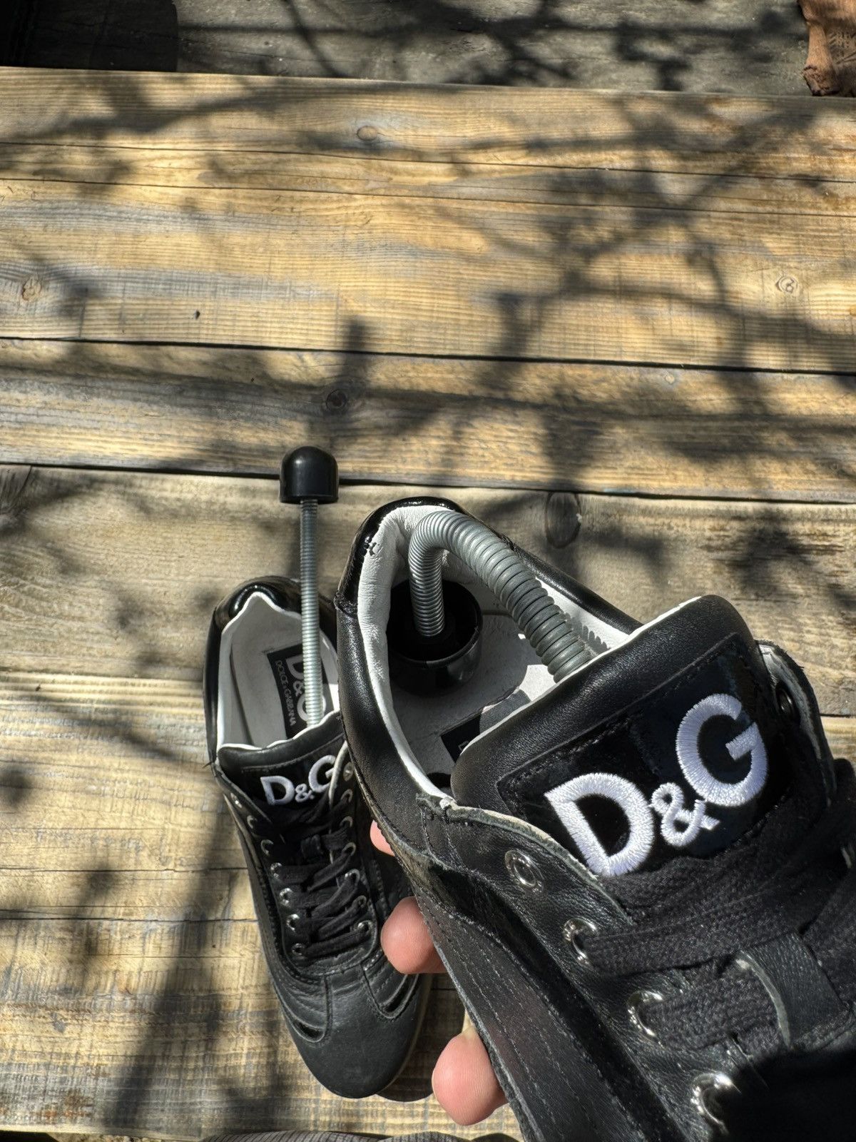 Dolce & Gabbana Vintage Dolce Gabbana Leather Y2k Sneakers Size US 7 / EU 40 - 9 Thumbnail
