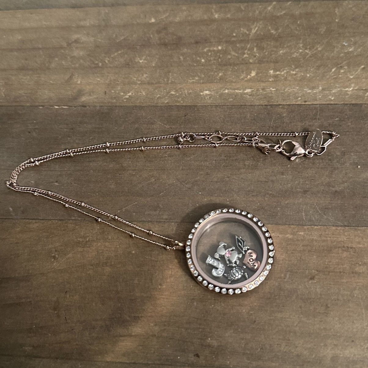 Other Origami Owl rose gold round floating charm locket necklace Size ONE SIZE - 6 Thumbnail