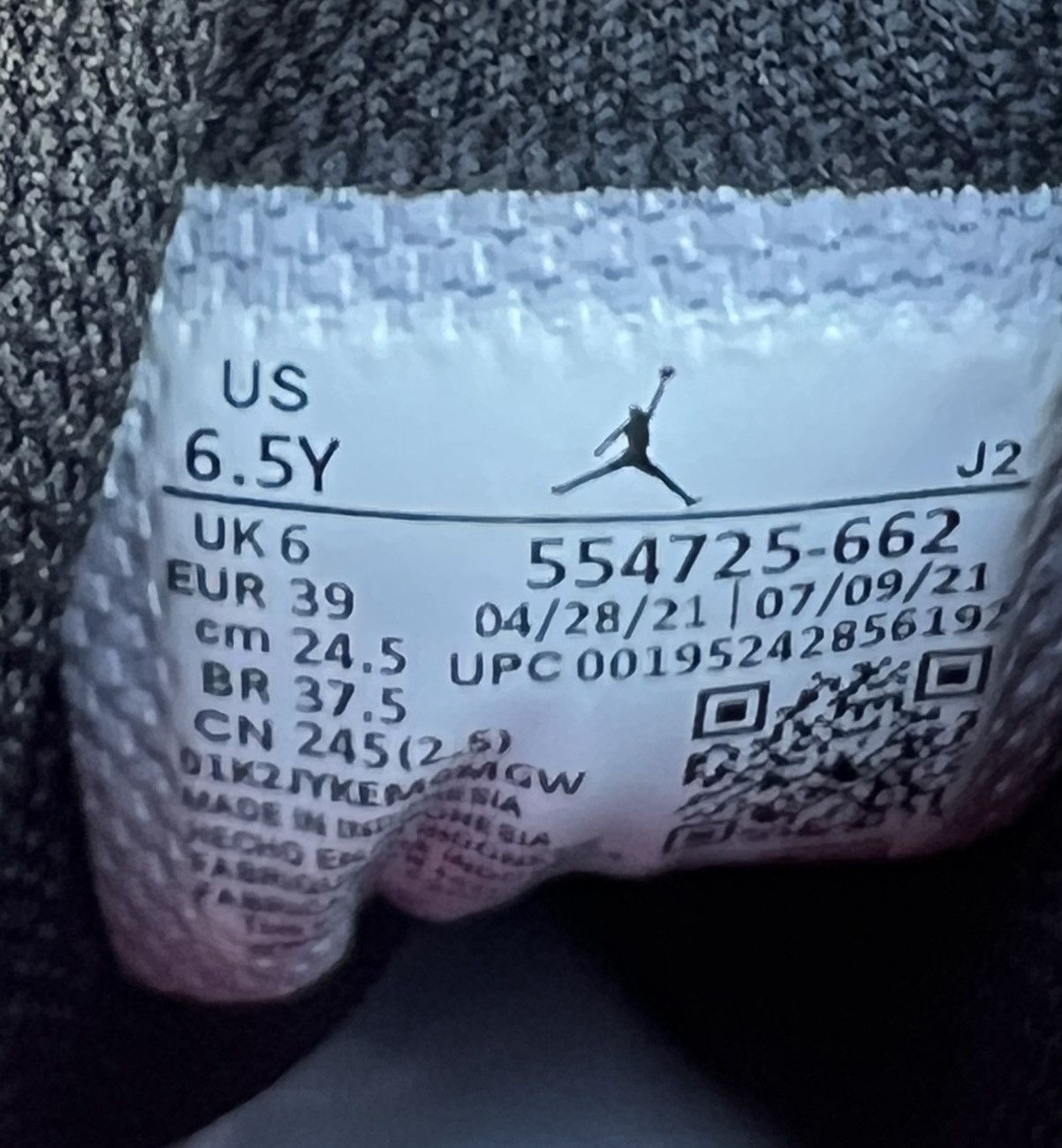 Jordan Brand CLEAN Air Jordan 1 size 6.5 Mens Coral Chalk Pink 2022 Retro Size US 6.5 / EU 39-40 - 12 Thumbnail