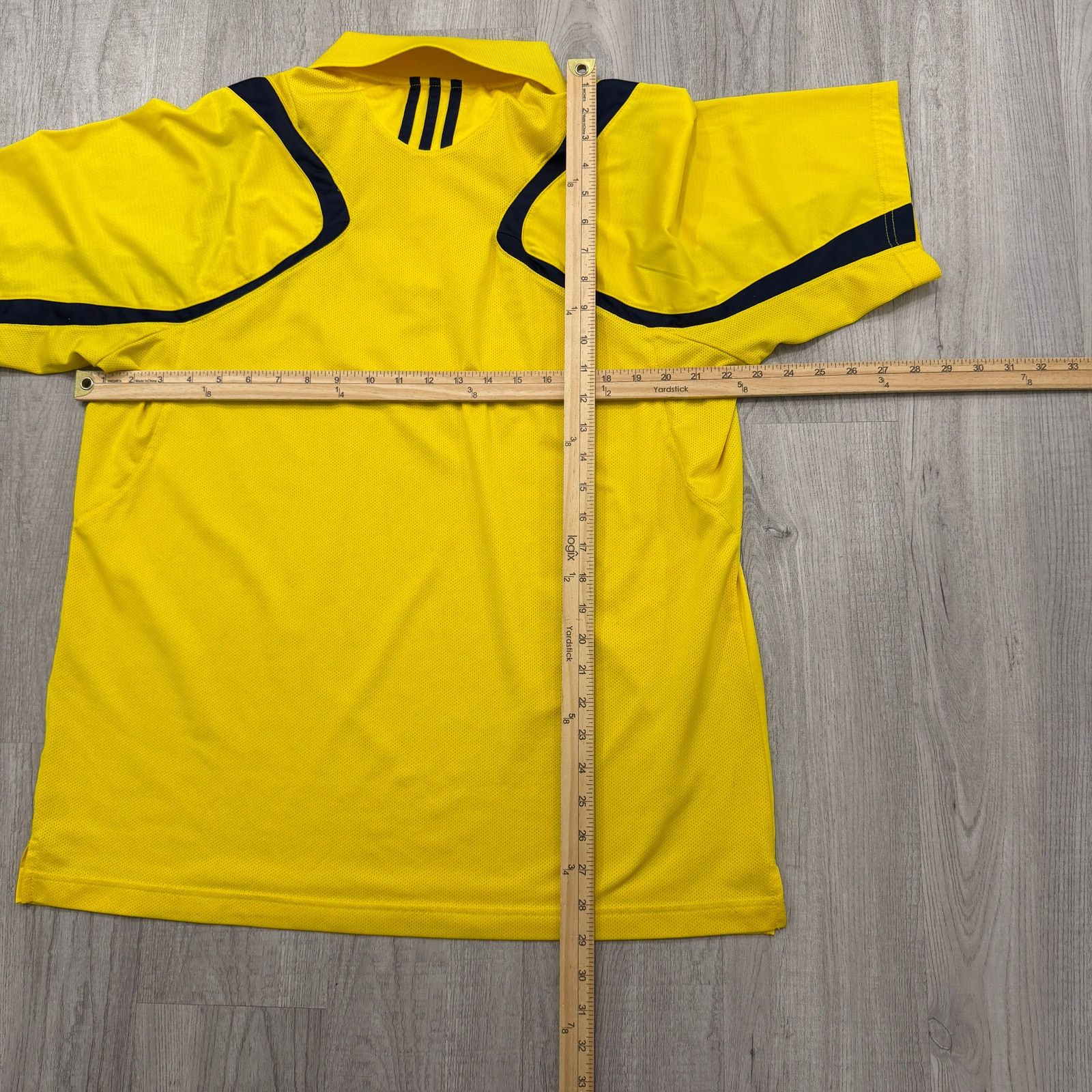 Adidas Adidas Michigan Wolverines Polo Shirt Men's Large Yellow Size US L / EU 52-54 / 3 - 6 Thumbnail