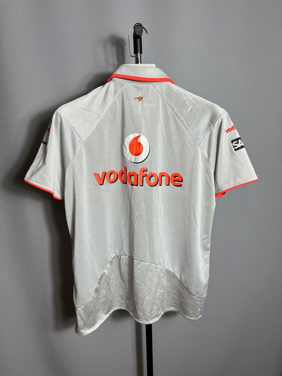 Mercedes-Benz Vodafone McLaren Mercedes Adult's Silver Formula Polo Shirt Size US M / EU 48-50 / 2 - 7 Thumbnail
