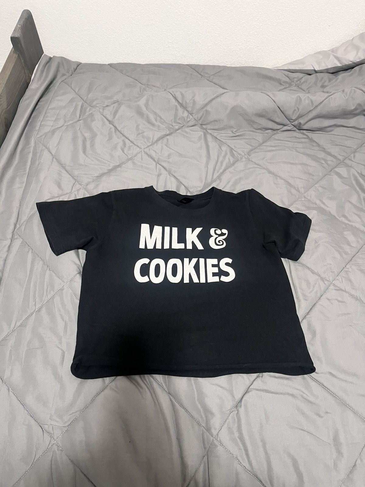 image of Number N Ine No.9 Milk And Cookies Tee in Black, Men's (Size Medium)