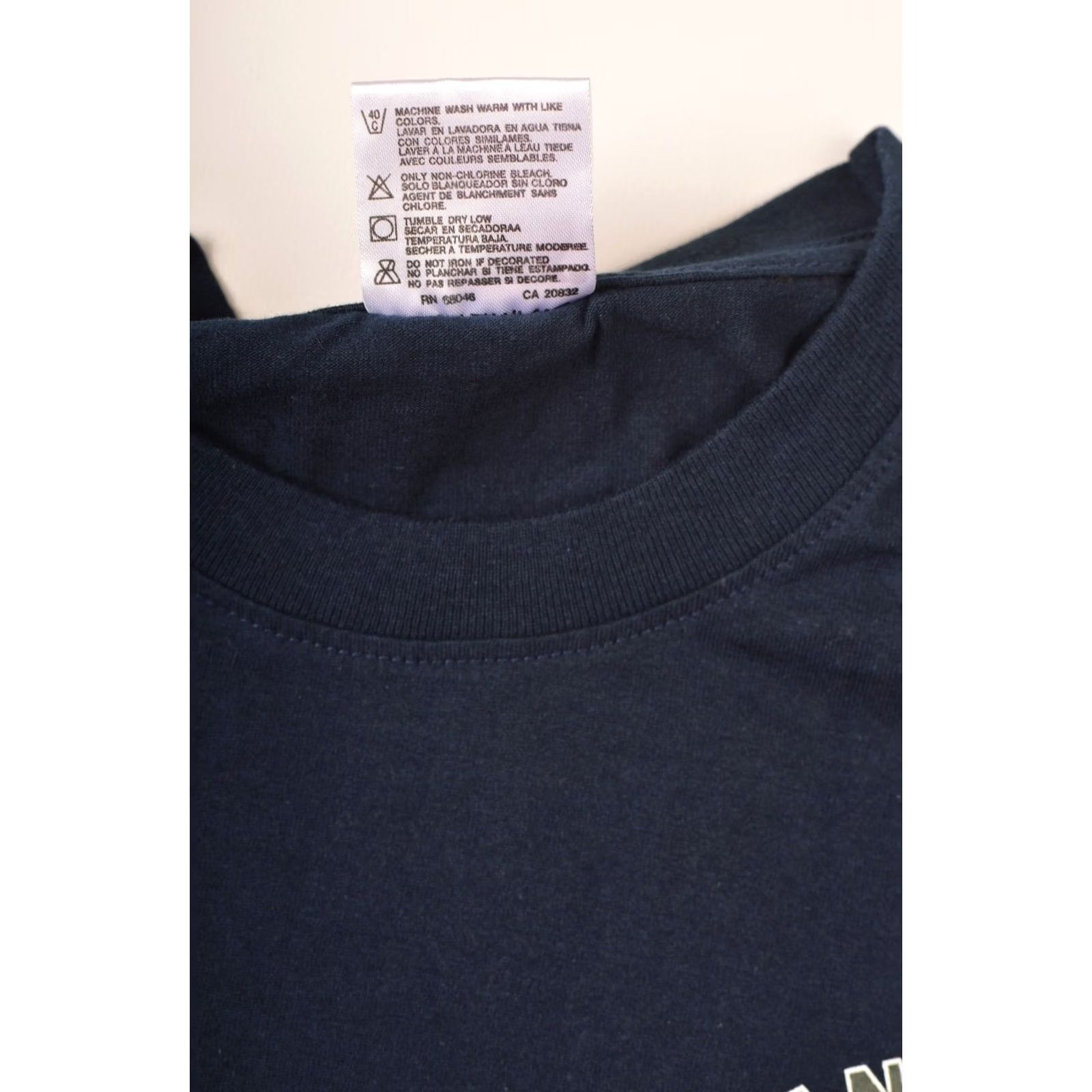 Harley Davidson VINTAGE Harley-Davidson T-Shirt Mens L Blue Back Logo Bangkok Thailand Duxtex 100% Cotton Size US L / EU 52-54 / 3 - 4 Thumbnail