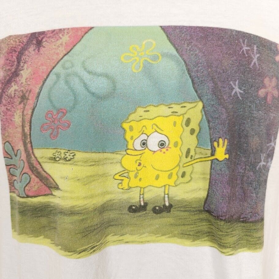 Nickelodeon SpongeBob SquarePants T Shirt Mens Size Medium White Size US M / EU 48-50 / 2 - 2 Thumbnail